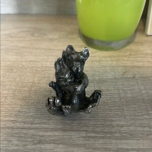 Carol Henry Vintage Navajo Bear & Rabbit Silver Figurine